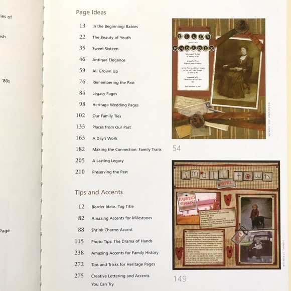 SCRAPBOOKING FAMILY HERITAGE BOOK - Picture 3 of 16